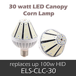 ELS 30 watt LED Canopy Corn Lamp