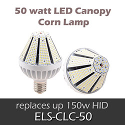ELS 50 watt LED Canopy Corn Lamp