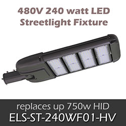 High Voltage 240 watt LED Street Light