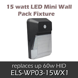 ELS 15 watt Mini LED Wall Pack